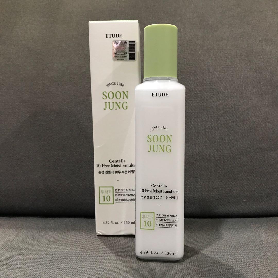 Etude Soon Jung Centella 10free Moist Emulsion 130ml, Kesehatan