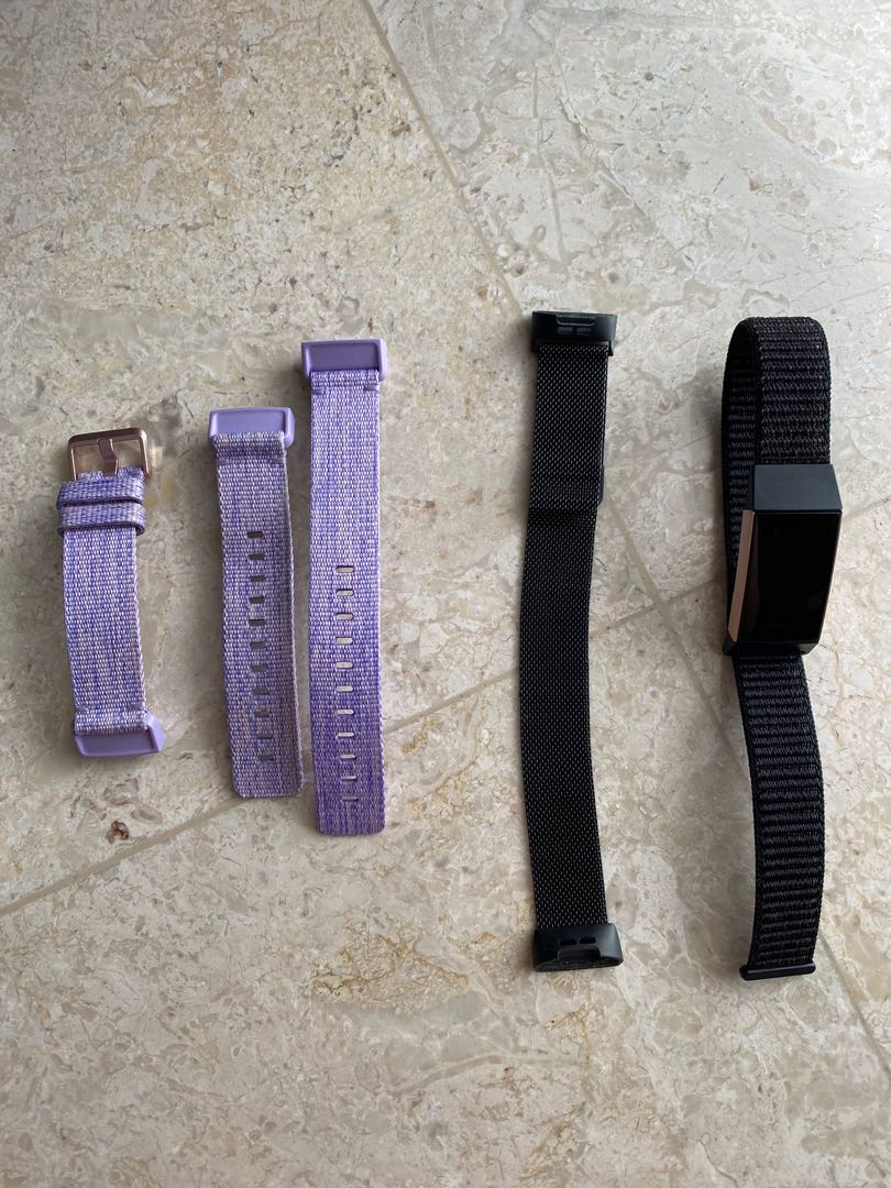 Fitbit charge 3 /4 straps original and nylon fabric, Mobile Phones