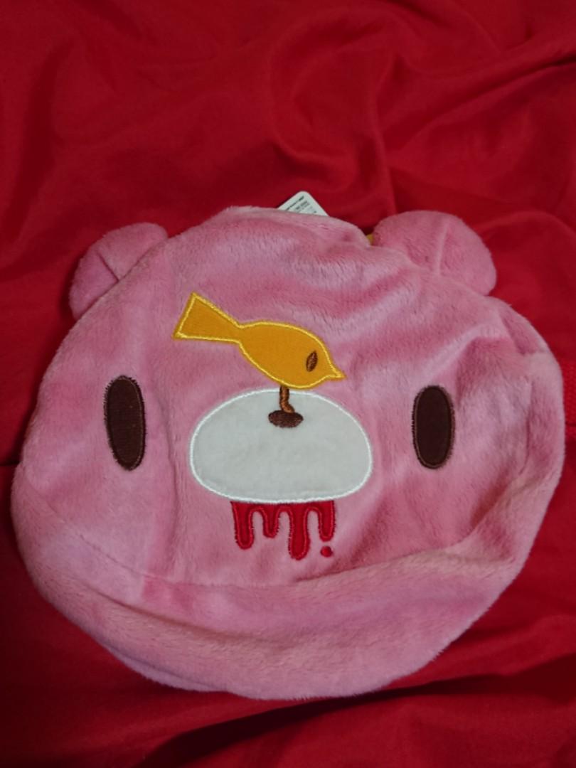 Gloomy bear pouch (Category: J-Wave Merchandise) located in Singapore. Submitted by misuke (Listing ID 1136845930, Image 1). Description: Authentic from Japan. About 19cm by 14cm tags: blood, bear, cute, pink, pouchette, hand, bag, sling, gurumi, chax, chaxx, japan, red, card, holder, wallet, purse, japanese.