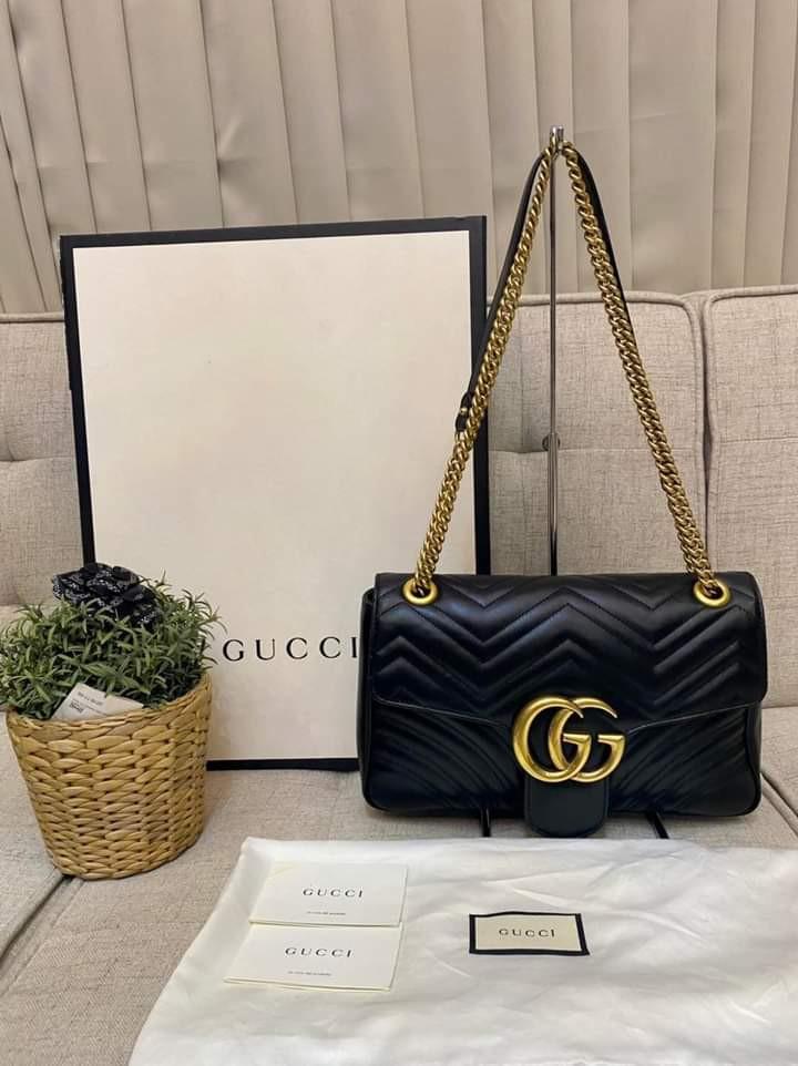 Gucci marmont flap hot sale medium