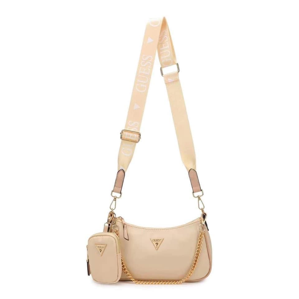 Guess Turin Mini Bag Top Zip Stone Multi | Pochette | fashionette