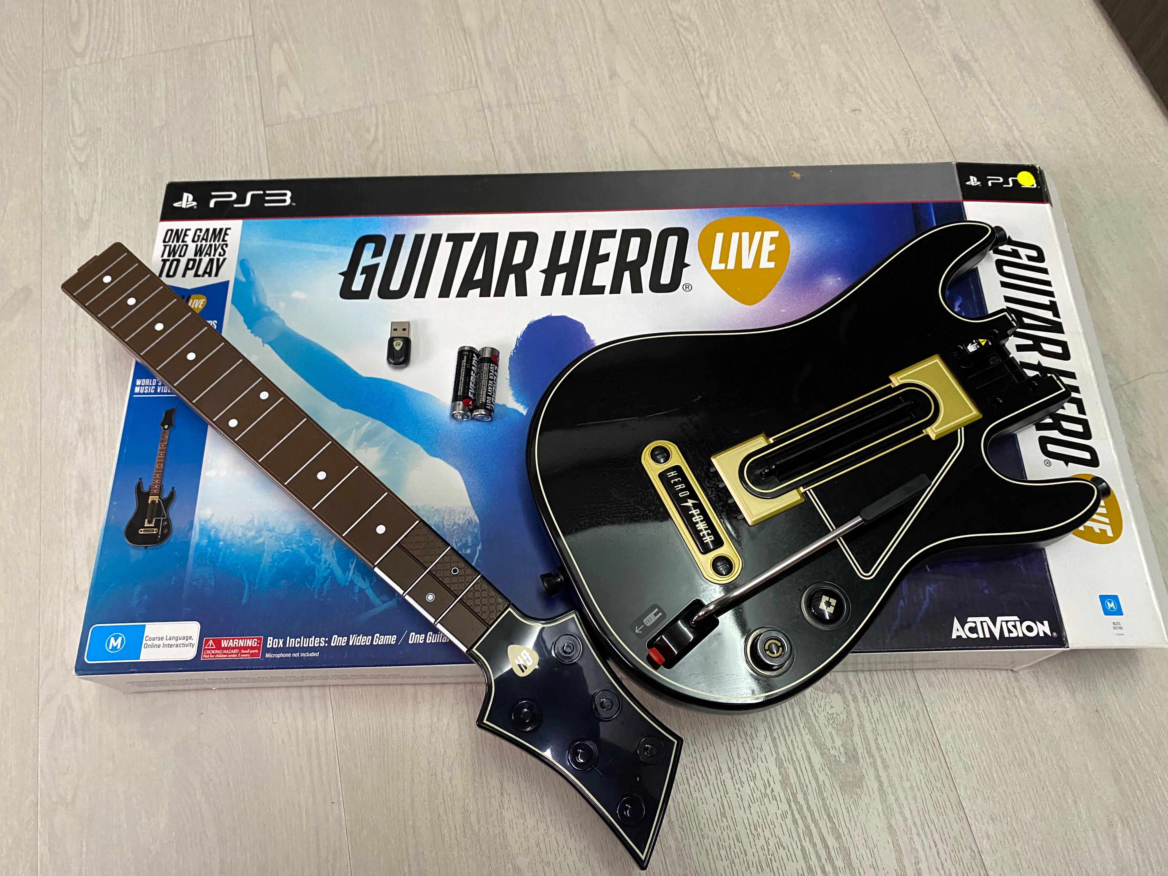 Guitar Hero PS3 Instrument, Video Gaming, Gaming Accessories, Controllers  on Carousell