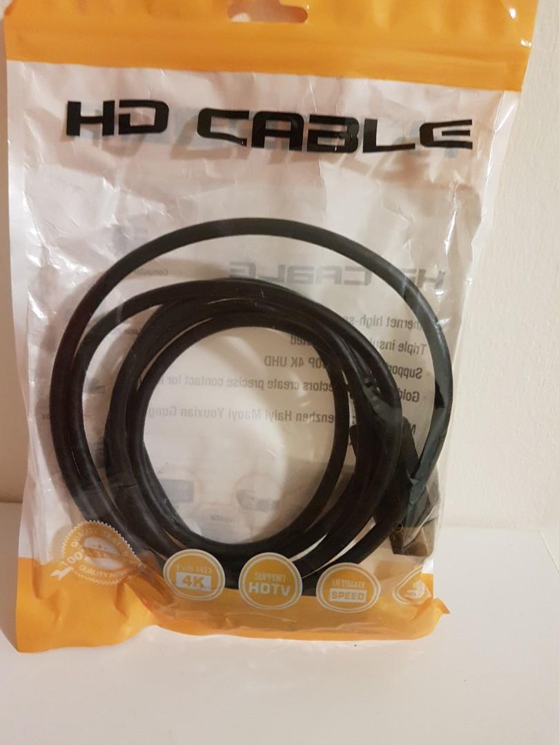 HD & HDMI cable (Category: Cables & Adaptors) located in Singapore. Submitted by crafthut (Listing ID 1136830376, Image 1). Description: selling HD cable at $5, display port hdmi cable at $10. self collection at kaki bukit.