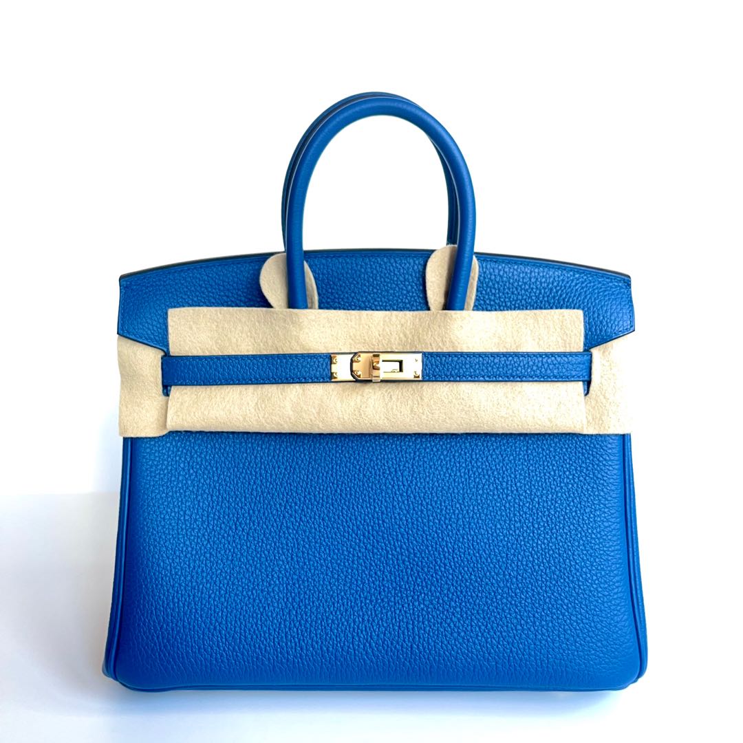 Hermes Birkin 25 Blue Jeans Togo Phw, Luxury, Bags & Wallets on Carousell