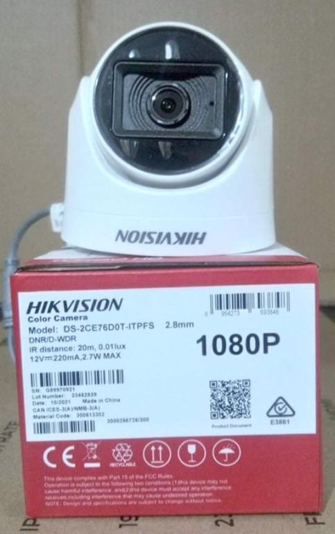 Hikvision 2MP Dome DS-2CE76D0T-ITPFS (Category: Security Systems & CCTV Cameras) located in Las Pinas. Submitted by borjamonica644 (Listing ID 1136708470, Image 1). Description: Hikvision 2MP Dome DS-2CE76D0T-ITPFS Brand New @ Price 1,050 MOP : COD/GCash/Bank Transfer VIA : Lalamove/Grab - Same Day Delivery LOC : Las Pinas City How to order? Send me a message now! Monix Online @monixonline | 09562446082 FB Page: https://www.facebook.com/monixonli