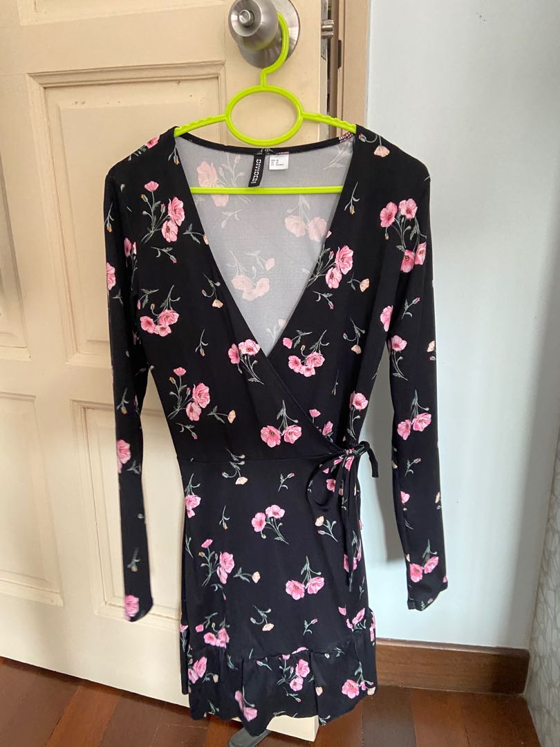Long Sleeve Floral Print Dress 