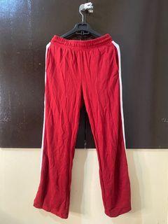 H&M Red Flared Sweatpants