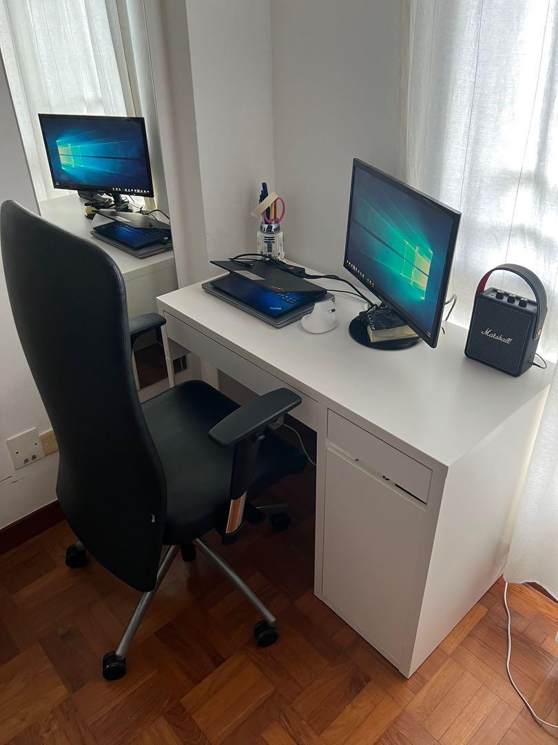 IKEA Micke Desk, With Keyboard Tray IKEA Hackers