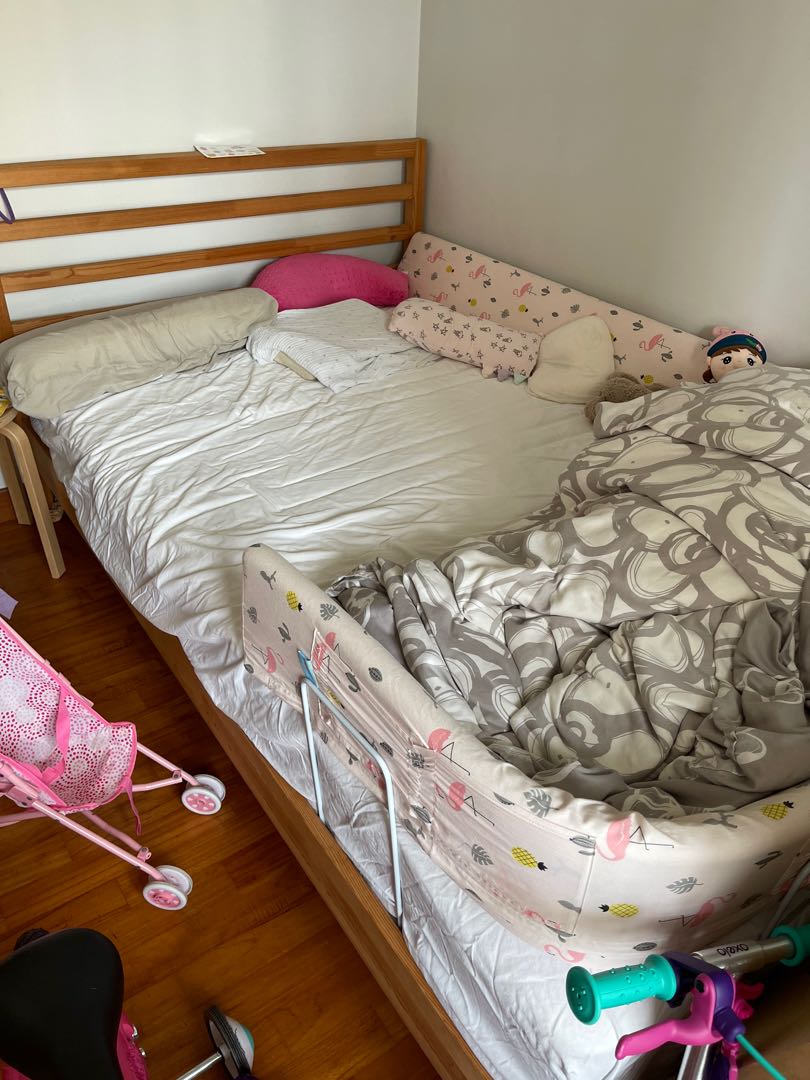 Ikea Tarva Bed frame double size, Furniture & Home Living, Furniture, Bed Frames & Mattresses