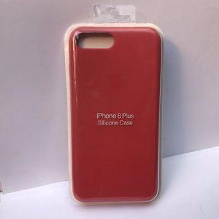 FREE WITH PURCHASE  iPhone 8+ Silicone Case (warna cranberry)