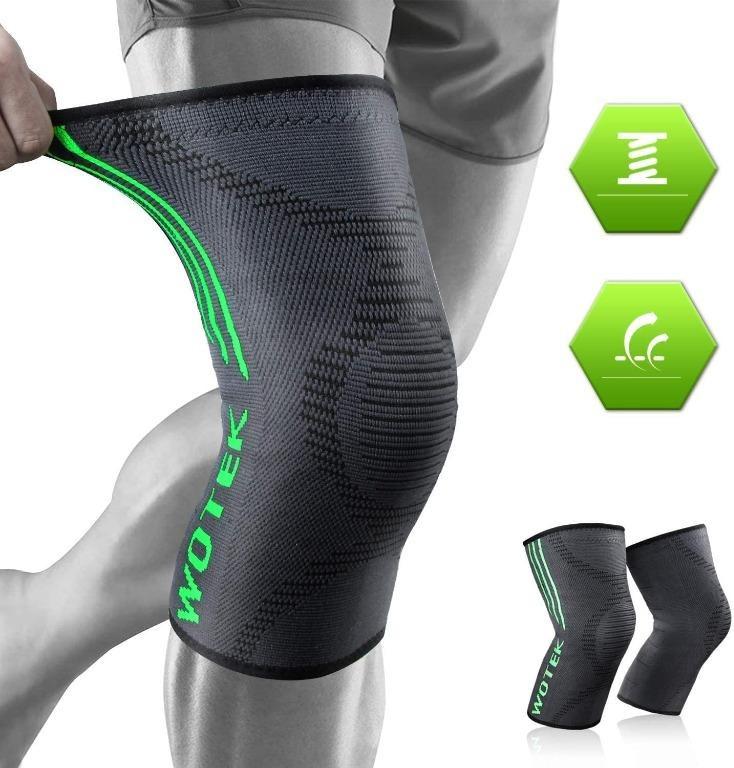 Knee Sleeve Sports Leg Support Elastic for Joint Pain Sprain Injury Running pair