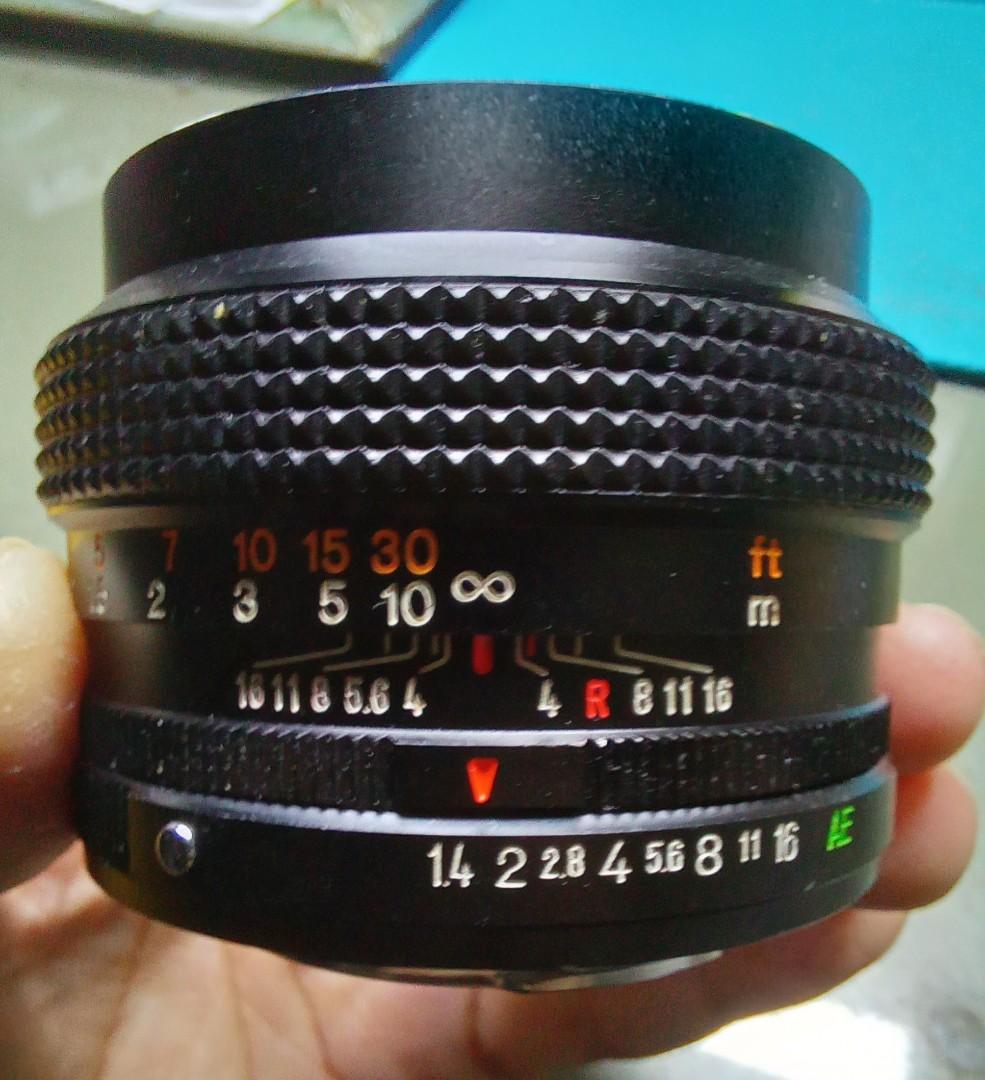 KONICA HEXANON AR 50mm F1.4(AR MOUNT), 攝影器材, 鏡頭及裝備- Carousell