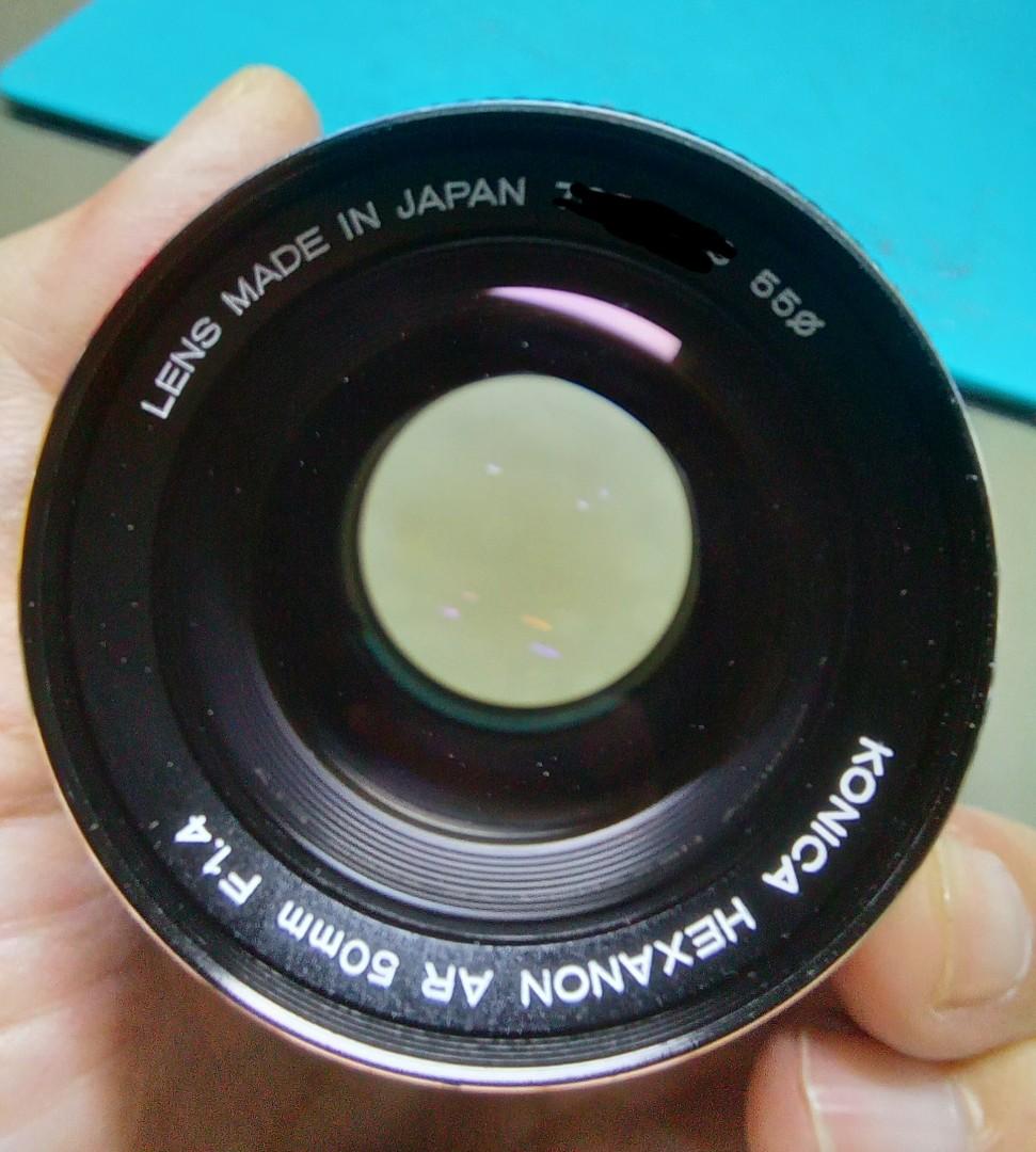 KONICA HEXANON AR 50mm F1.4(AR MOUNT), 攝影器材, 鏡頭及裝備- Carousell