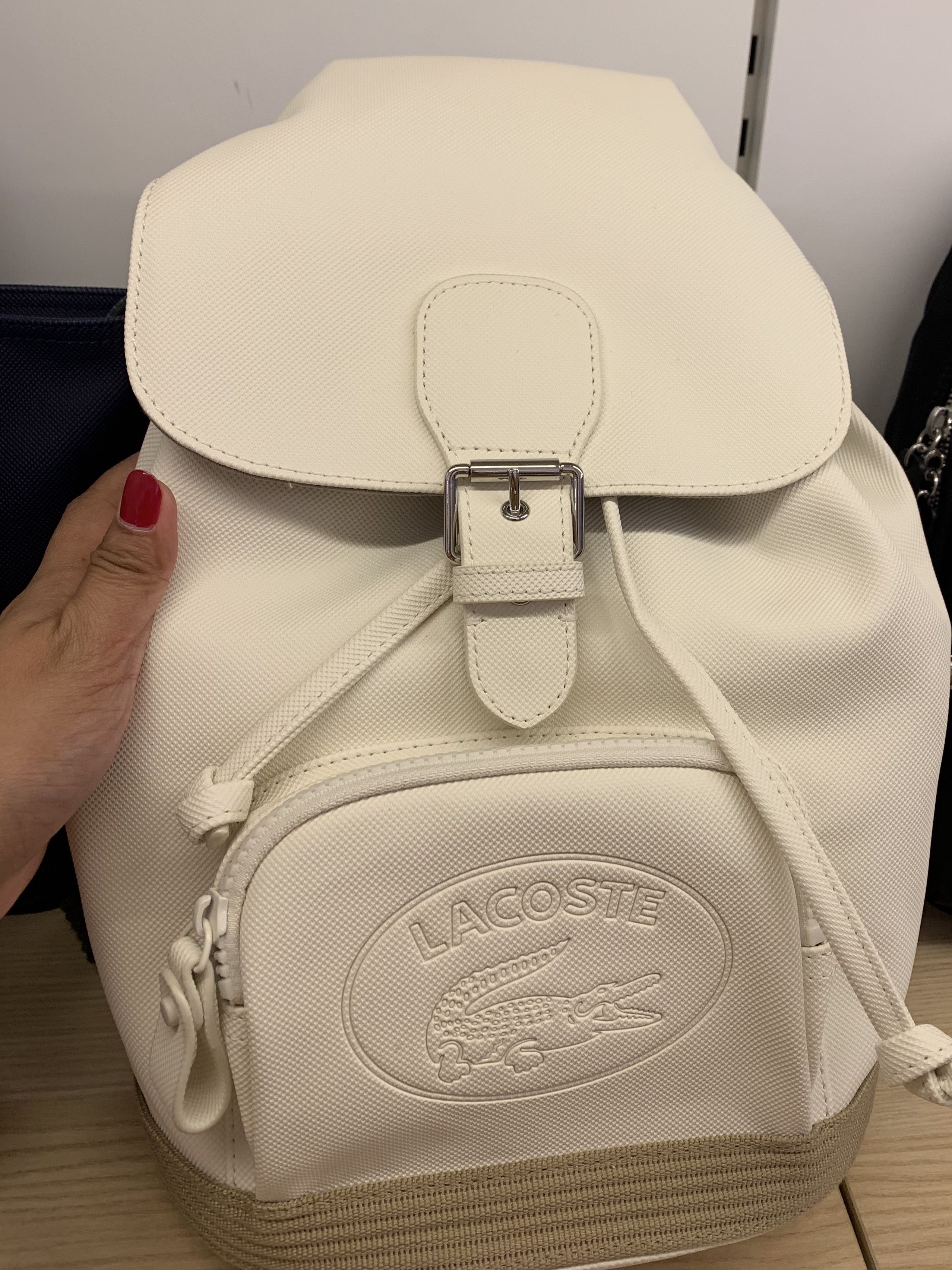 Lacoste drawstring bag hotsell