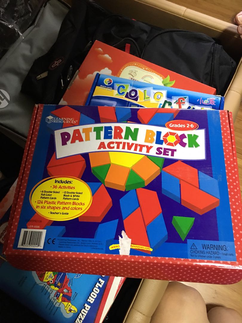 Learning resources- Pattern block activity, Hobbies & Toys, Toys ...