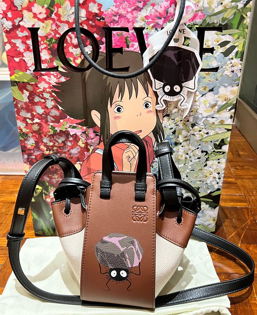 Loewe x Spirited Away [Susuwatari] Hammock Bag Mini Ghibli / New Japan HTF  Item