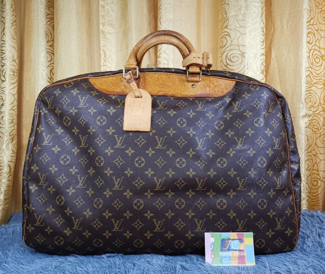 VINTAGE Louis Vuitton Brown Monogram Canvas Alize 3 Travel Bag, Luxury, Bags  & Wallets on Carousell