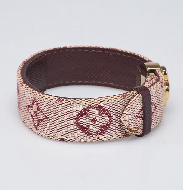 Louis Vuitton Louis Vuitton Good Luck Red Monogram Mini Lin Cuff