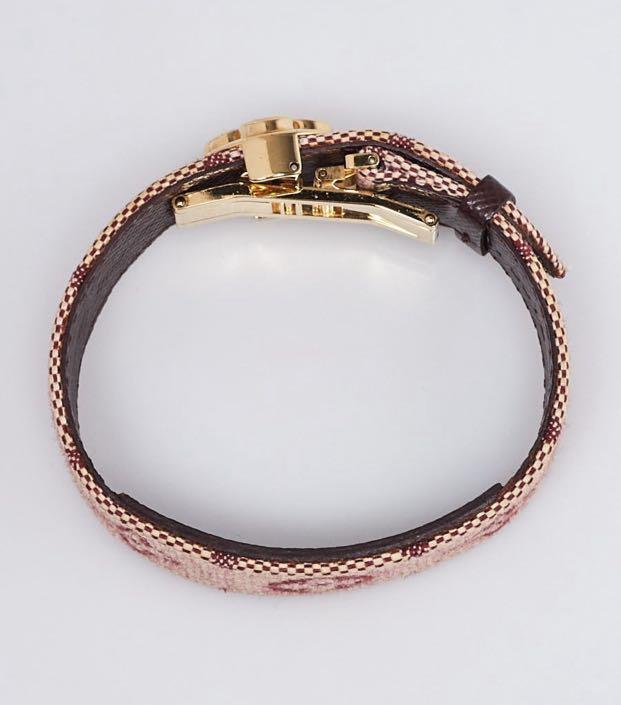 Louis Vuitton Louis Vuitton Good Luck Red Monogram Mini Lin Cuff