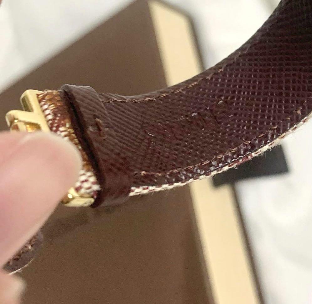 Louis Vuitton Louis Vuitton Good Luck Red Monogram Mini Lin Cuff