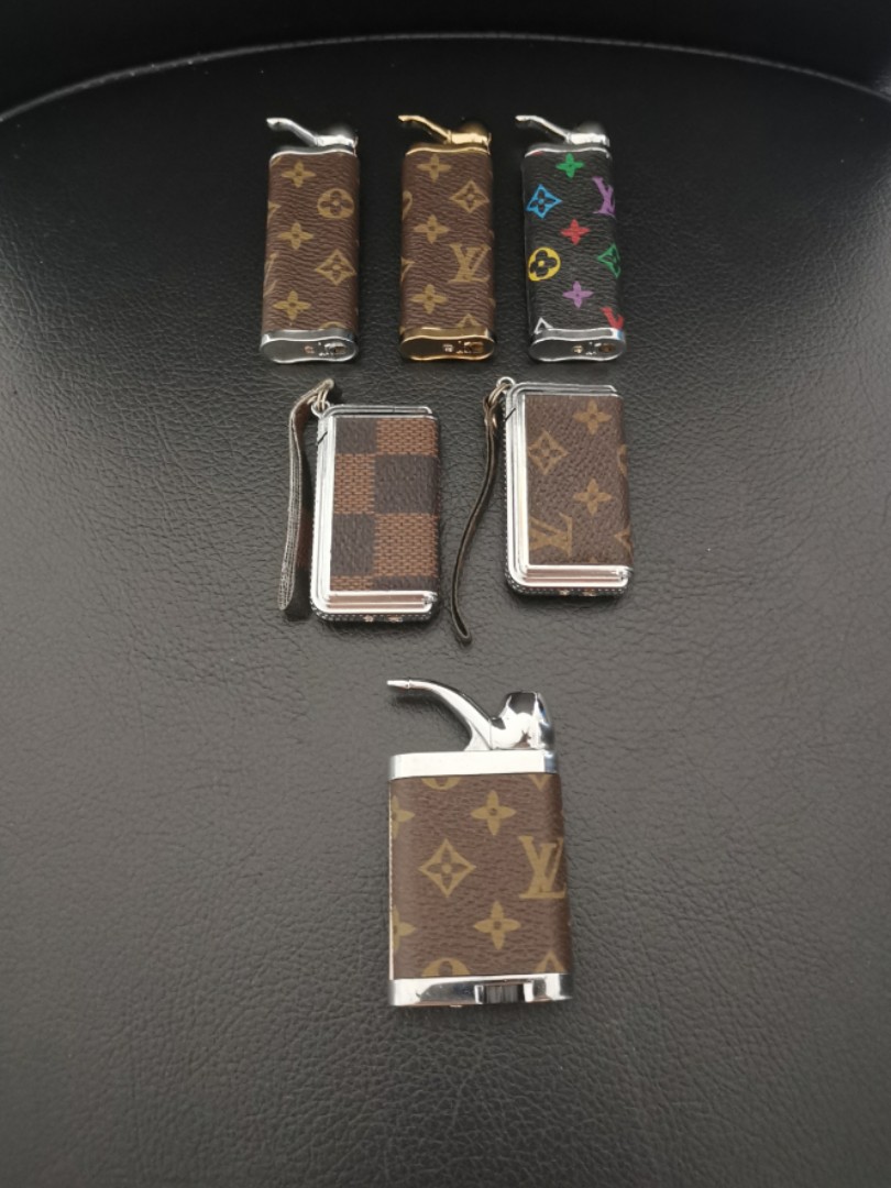 Louis Vuitton lighter case made from a vintage Louis