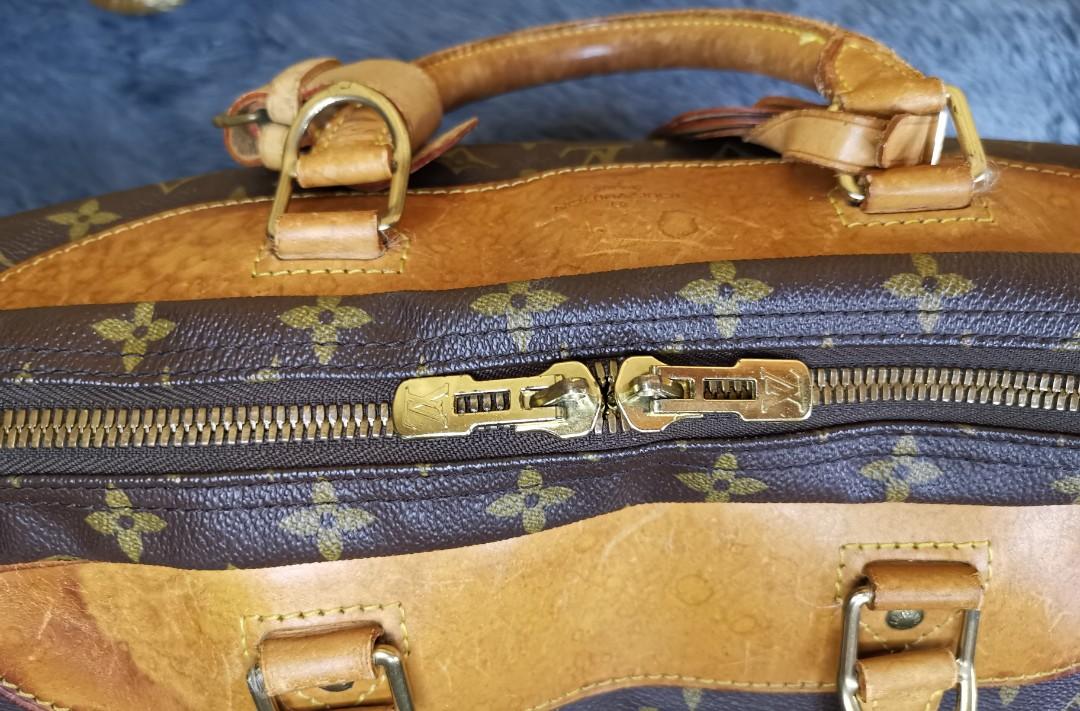 VINTAGE Louis Vuitton Brown Monogram Canvas Alize 3 Travel Bag, Luxury, Bags  & Wallets on Carousell