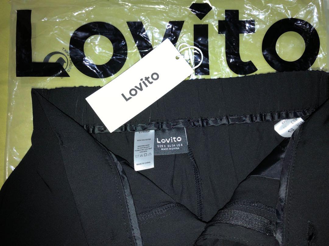 Lovito Plain High Waist Straight Leg Pants (Black), Women's Fashion,  Bottoms, Jeans on Carousell