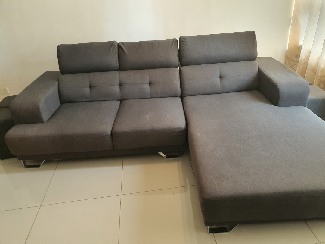 Lshape Sofa untuk dijual, Furniture & Home Living, Furniture, Sofas on