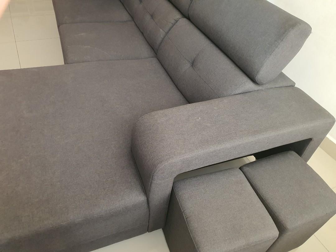 Lshape Sofa untuk dijual, Furniture & Home Living, Furniture, Sofas on