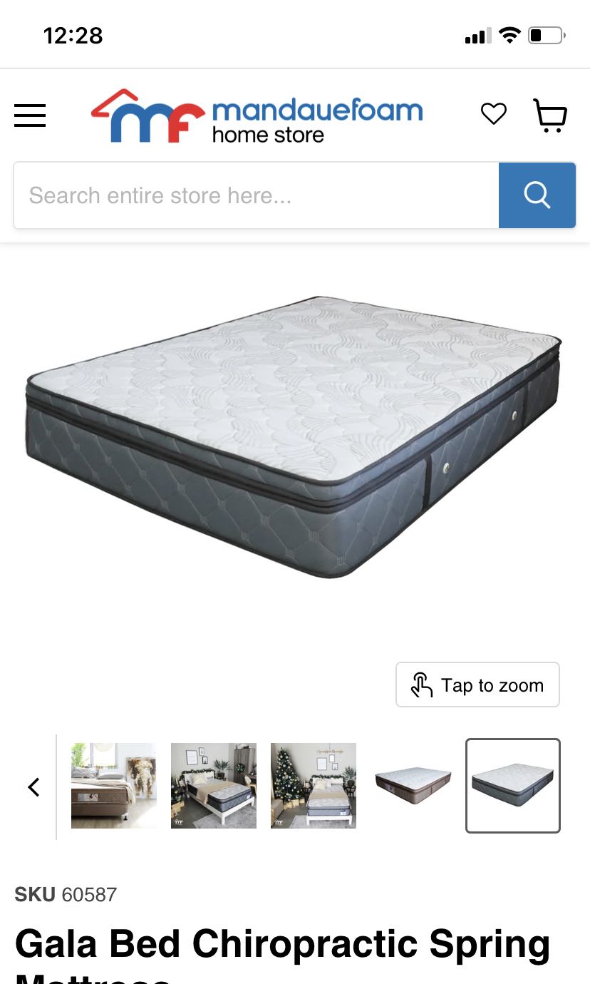 Gala bed outlet chiropractic spring mattress