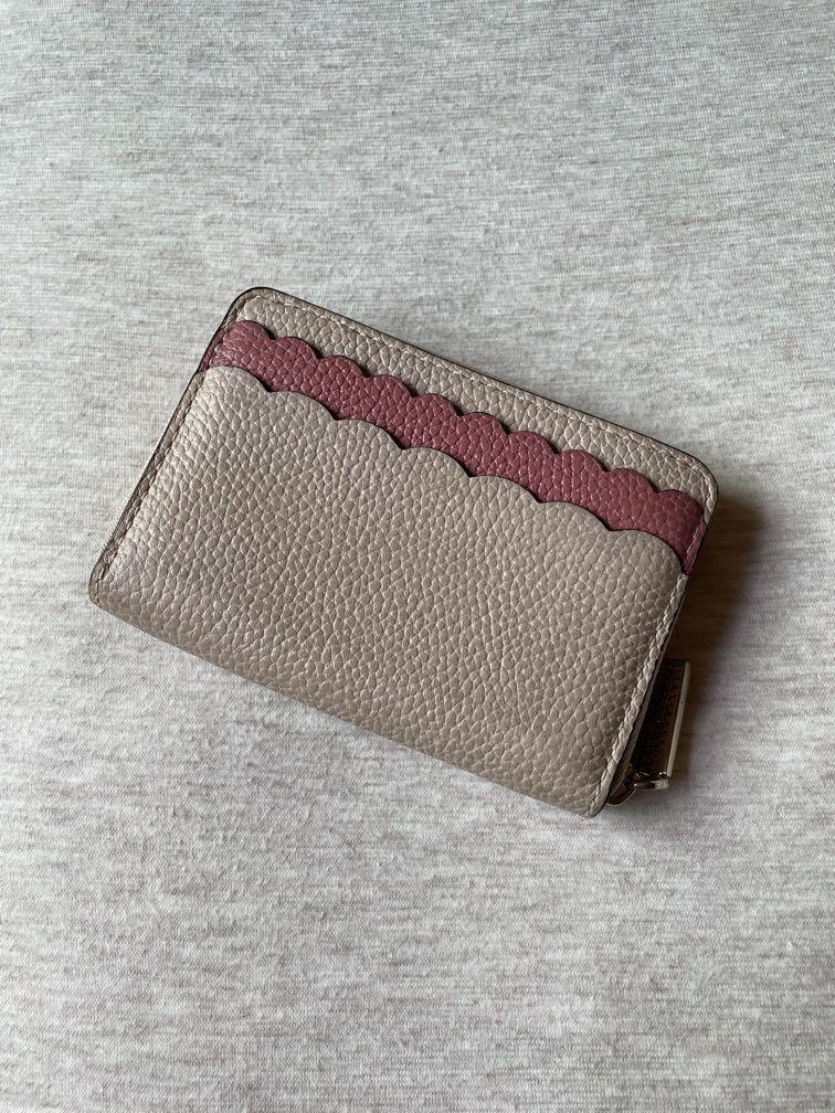 Michael kors scalloped wallet deals