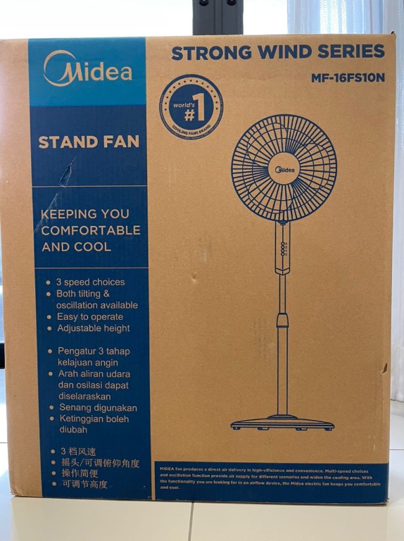 Midea Stand Fan Mf 16fs10n Furniture Home Living Furniture Tv Consoles On Carousell