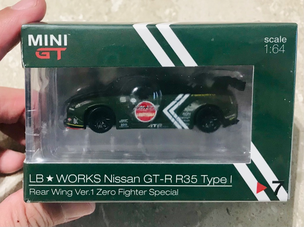 Mini GT LB★WORKS Nissan GT-R (R35) Zero Fighter Special #7, Hobbies ...