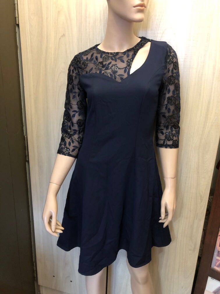 Navy Blue Dress Womens Fashion Clothes Dresses On Carousell