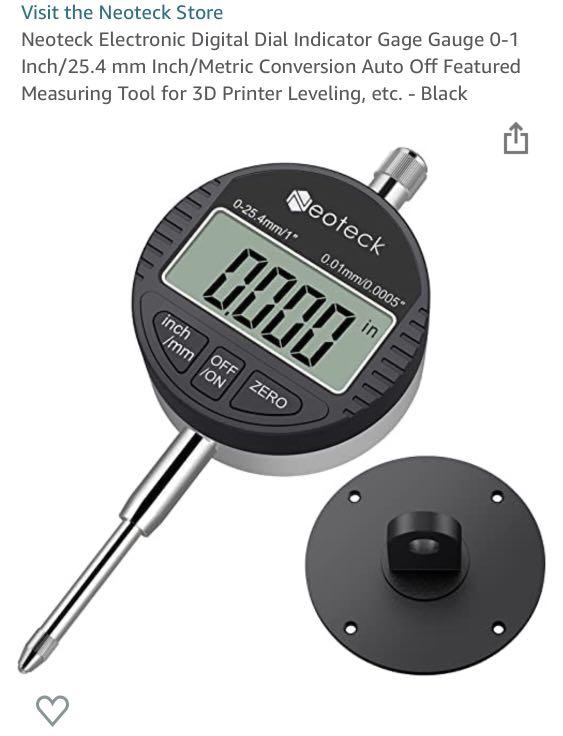 Neoteck Store Neoteck DTI Electronic Digital Dial Indicator 1''/25.4mm
