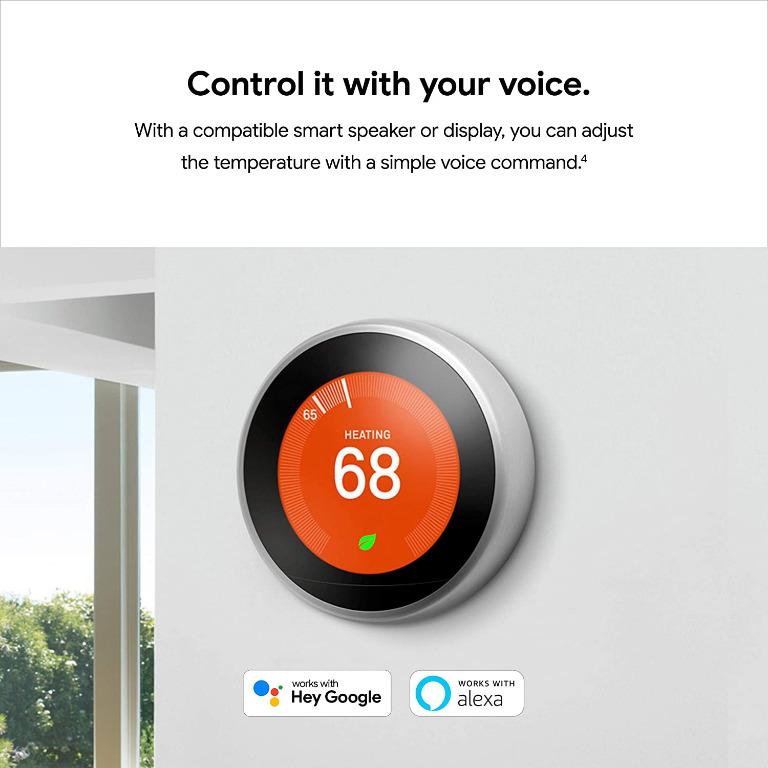 Nest Learning Thermostat, Easy Temperature Control for Every Room in