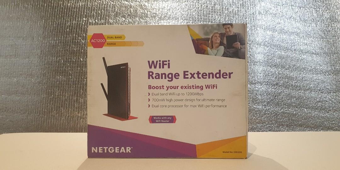 Netgear Wifi Range Exyender (Category: Networking) located in Manila. Submitted by zandre615 (Listing ID 1136779851, Image 1). Description: Netgear wifi range extender for sale Dual band wifi up to 1200 mbps Dual core processor Complete with box, power adaptor Add shipping.