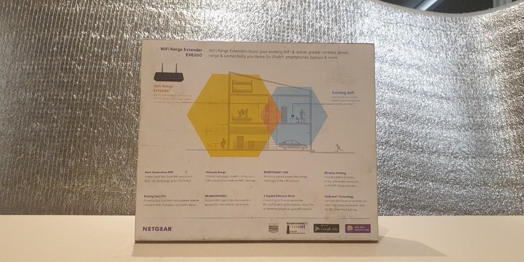 Netgear Wifi Range Exyender (Category: Networking) located in Manila. Submitted by zandre615 (Listing ID 1136779851, Image 2). Description: Netgear wifi range extender for sale Dual band wifi up to 1200 mbps Dual core processor Complete with box, power adaptor Add shipping.