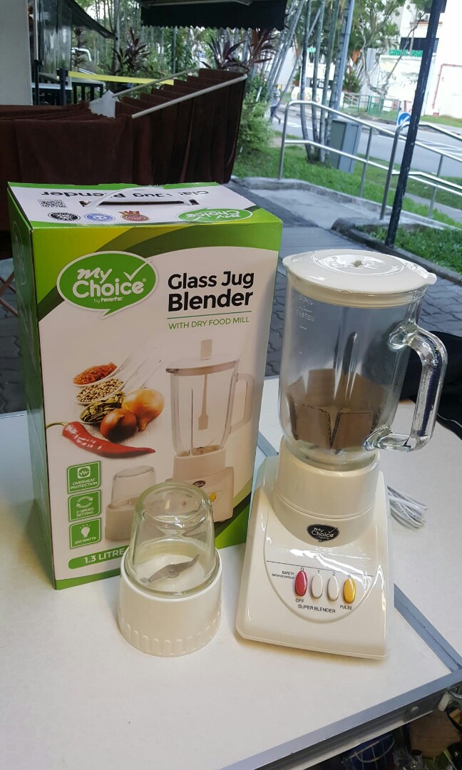 New 2 in 1 blender with box 29.90 , glass bowl, TV & Home Appliances