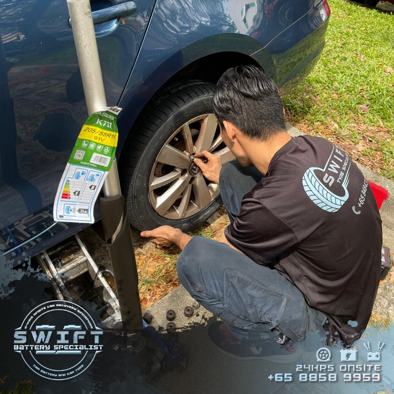 Onsite Car Tyre Replacement Service Singapore, Car Accessories, Tyres