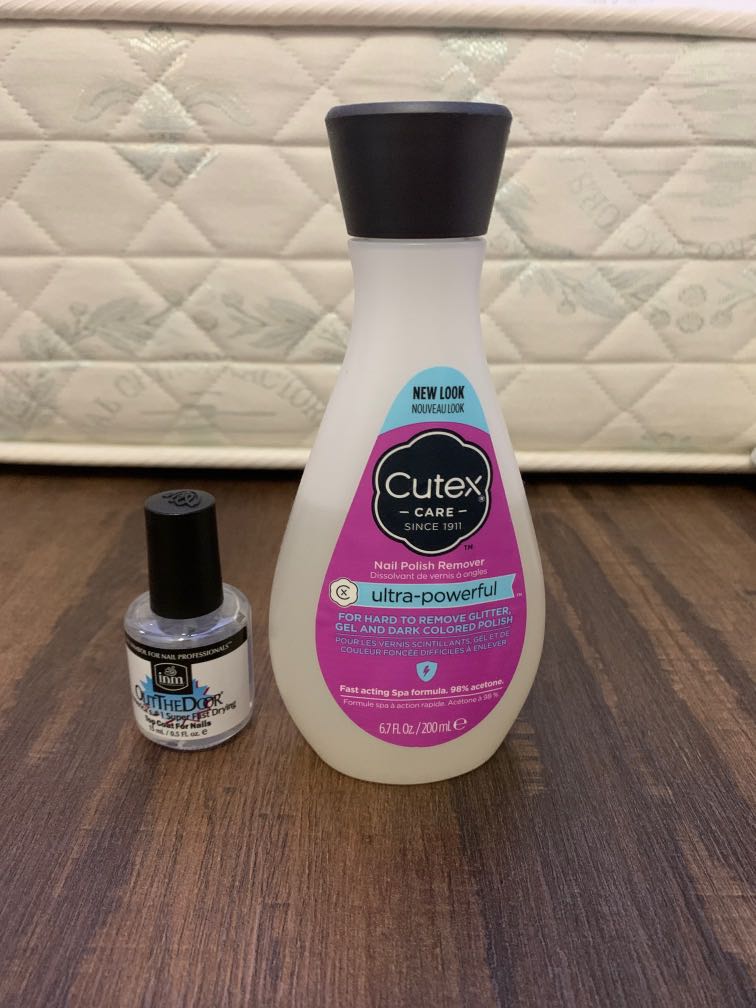 Out The Door Fast Dry top coat Gloss + Cutex ultra powerful Nail Polish