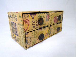 [Papemelroti] Mini Drawer Box (Vintage design) + Freebies