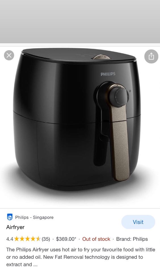 PHILIPS AIRFRYER Viva hd 9623, Furniture & Home Living, Kitchenware