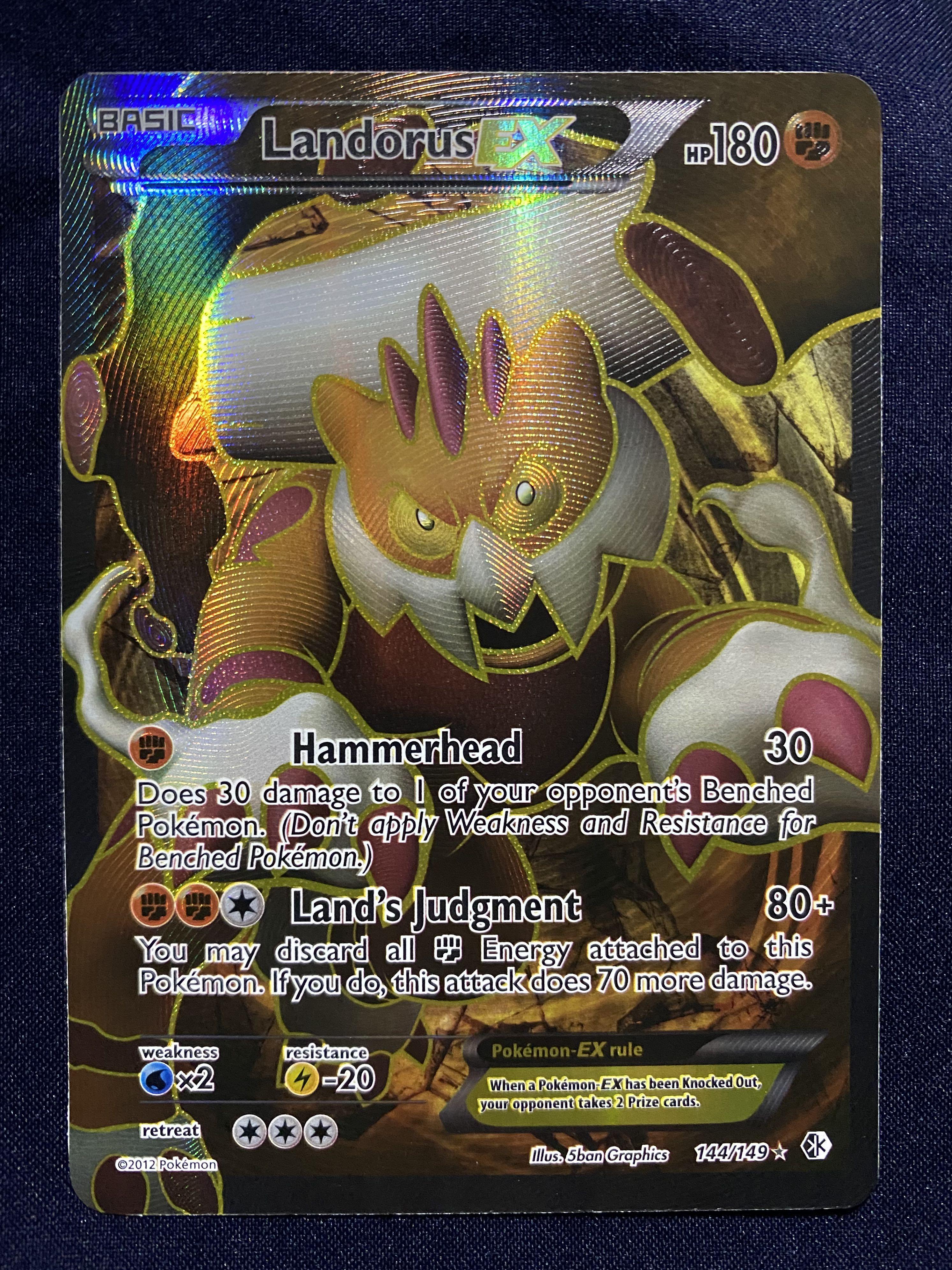 Pokemon Card Landorus Ex 144 149 Hobbies Toys Toys Games On Carousell