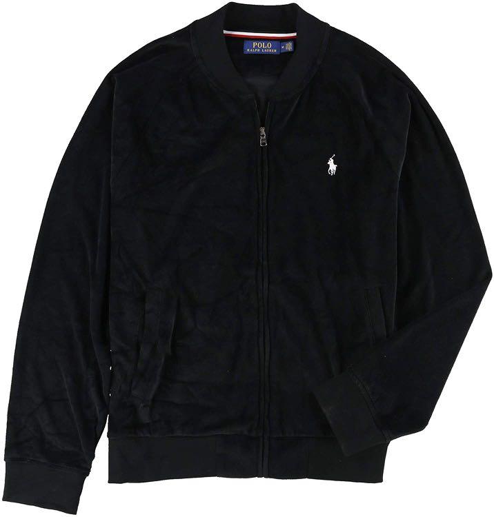Polo Ralph Lauren velour baseball jacket Men s Fashion Tops