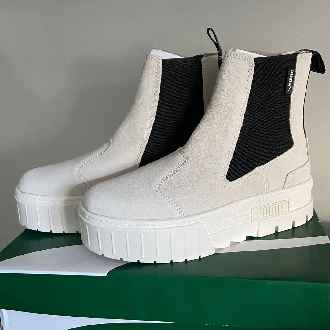 puma mayze platform chelsea boots