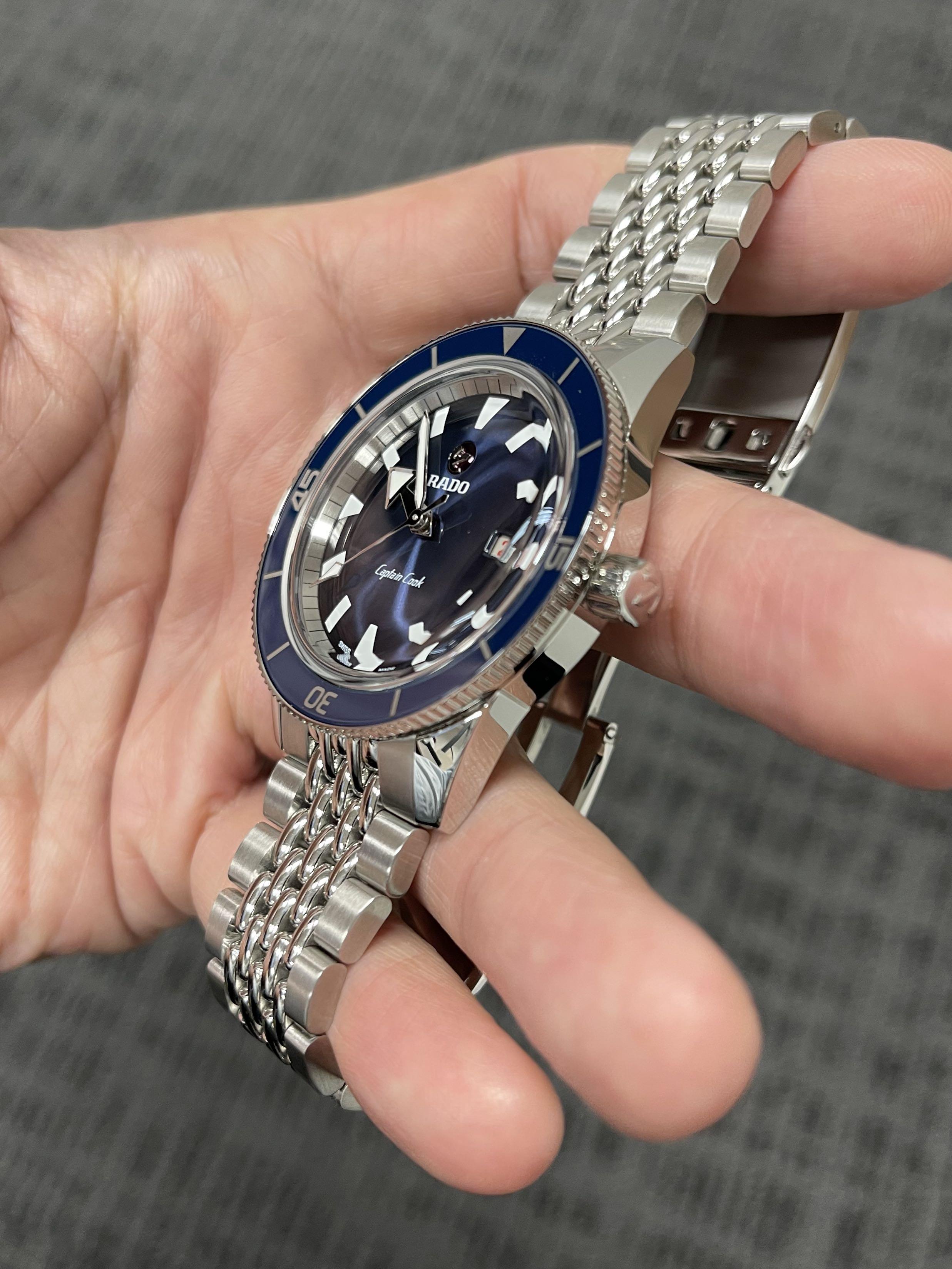 Rado 42mm Captain Cook Dark Blue variant Swiss Automatic Luxury