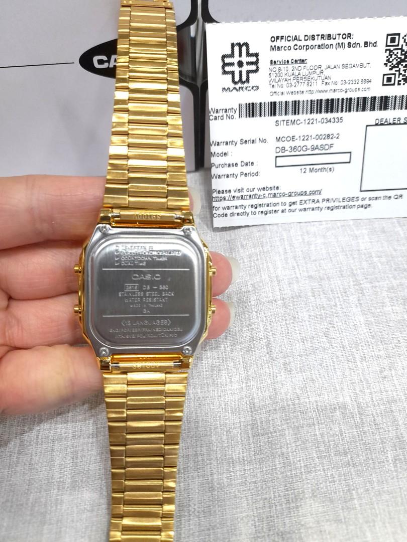 Casio best sale gold coloured