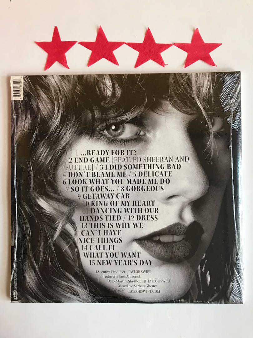 [PRE-ORDER] Reputation Picture Disk Vinyl - Taylor Swift, Hobbies ...