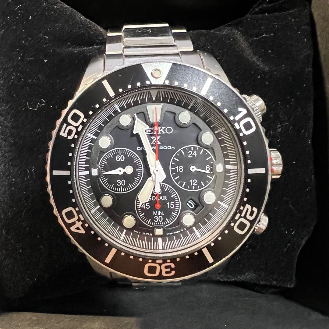 Seiko prospex solar divers watch SSC015P1 Men s Fashion